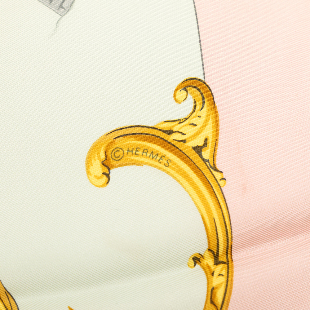 Pre-Loved Hermes Bordeaux Porte Oceane Silk Scarf 90 - Picture 4 of 7